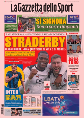 Cover of La Gazzetta dello Sport