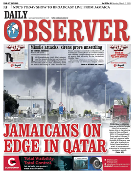 Cover of Daily Observer (Jamaica)