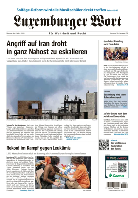 Cover of Luxemburger Wort