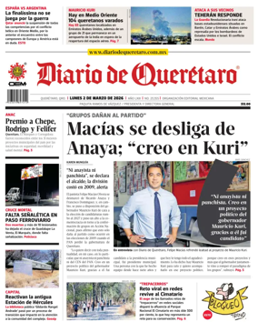 Cover of Diario de Queretaro