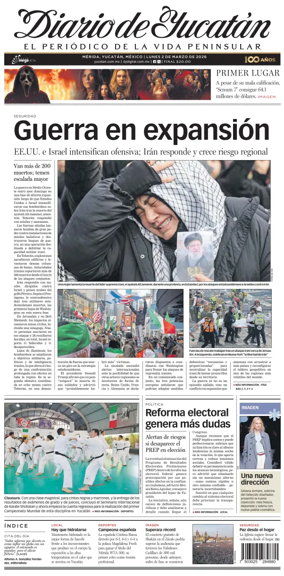 Cover of Diario de Yucatan