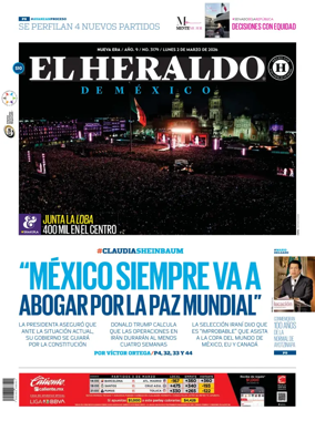 Cover of El Heraldo de Mexico