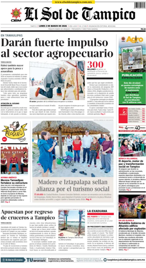 Cover of El Sol de Tampico