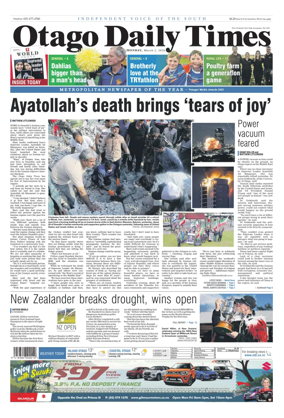 Cover of Otago Daily Times