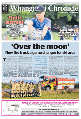 Cover of Whanganui Chronicle