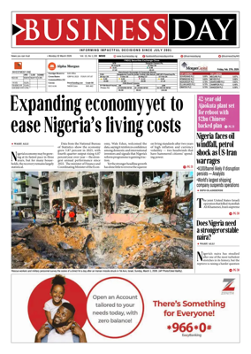Cover of Business Day (Nigeria)