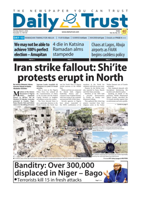 Cover of Daily Trust