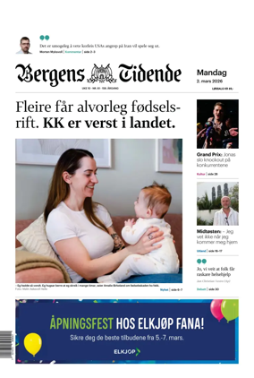 Cover of Bergens Tidende