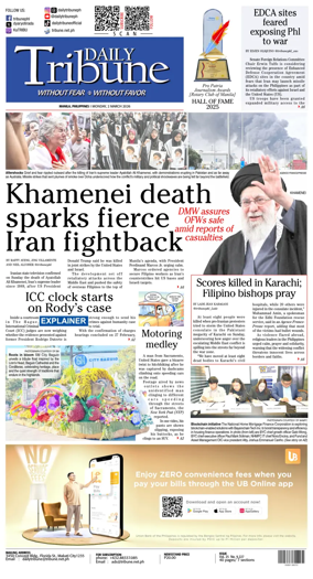 Cover of Daily Tribune (Philippines)