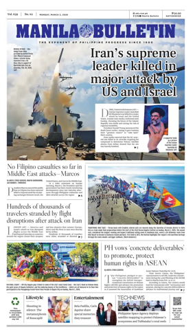 Cover of Manila Bulletin