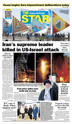 Cover of The Philippine Star