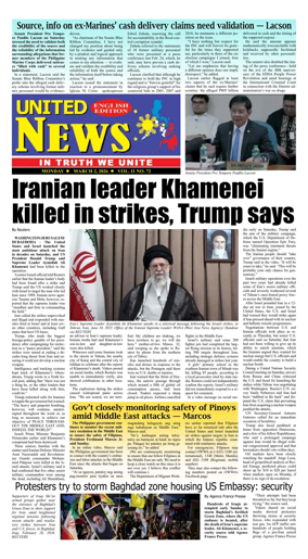 Cover of United News - English Edition