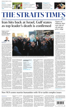 Cover of The Straits Times