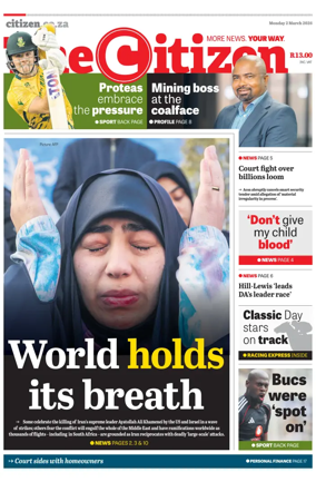 Cover of The Citizen (KZN)