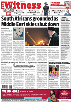 Cover of The Witness (South Africa)