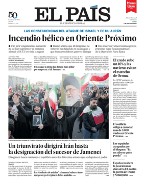 Cover of EL PAIS primera edicion