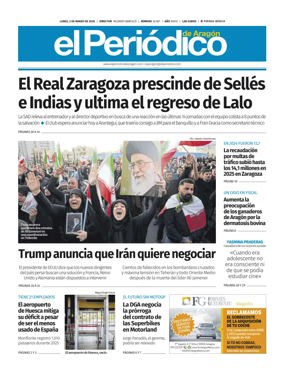 Cover of El Periodico Aragon