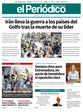 Cover of El Periodico Extremadura