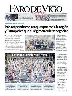 Cover of Faro de Vigo (Pontevedra)