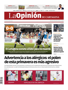 Cover of La Opinion de Murcia (Cartagena)
