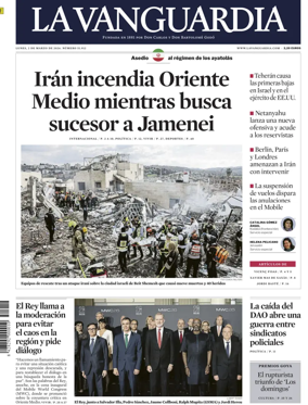 Cover of La Vanguardia (1st Edition)