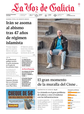 Cover of La Voz de Galicia (Arousa)