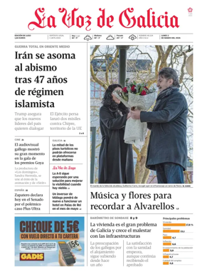 Cover of La Voz de Galicia (Monforte)