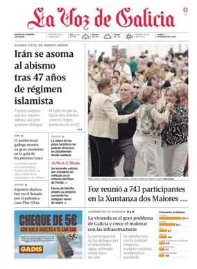 Cover of La Voz de Galicia (Viveiro)