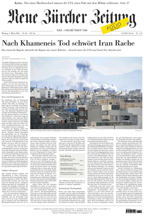 Cover of Neue Zurcher Zeitung