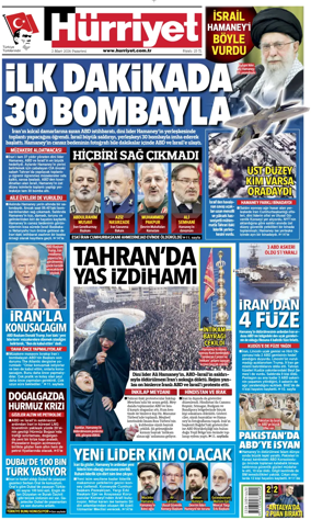 Cover of Hurriyet