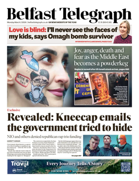 Cover of Belfast Telegraph