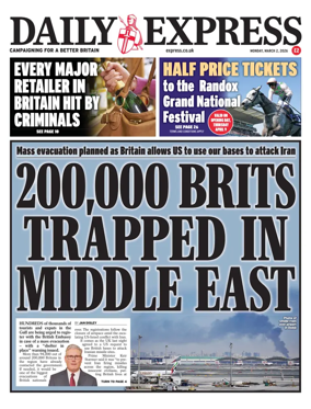 Cover of Daily Express