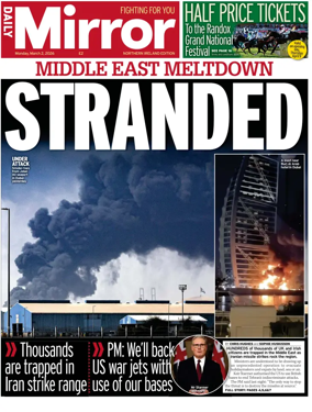 Cover of Daily Mirror (Northern Ireland)
