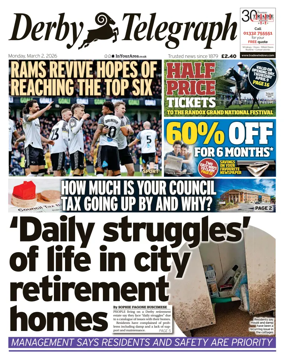 Cover of Derby Telegraph