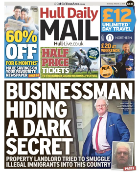 Cover of Hull Daily Mail