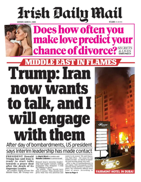 Cover of Irish Daily Mail