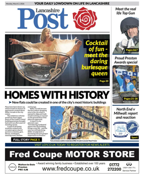 Cover of Lancashire Evening Post