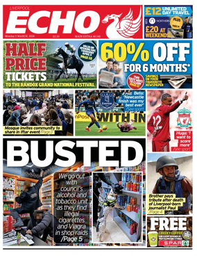 Cover of Liverpool Echo
