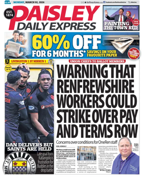 Cover of Paisley Daily Express