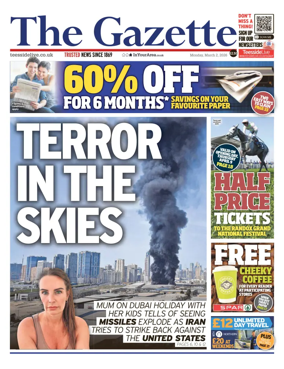 Cover of Teesside Evening Gazette
