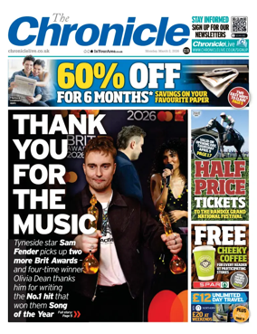 Cover of The Chronicle (South Tyneside and Durham)