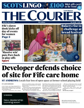 Cover of The Courier & Advertiser (Fife Edition)