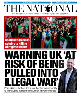 Cover of The National (Scotland)