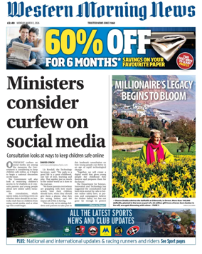 Cover of Western Morning News