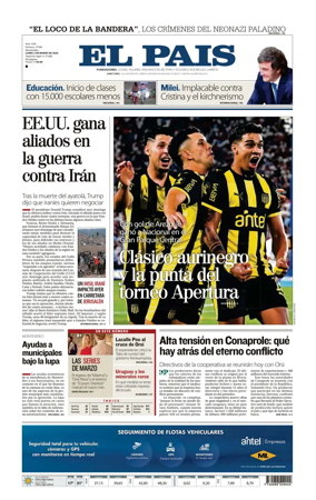 Cover of El Pais (Uruguay)