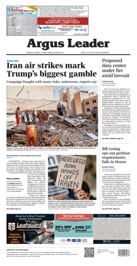 Cover of Argus Leader