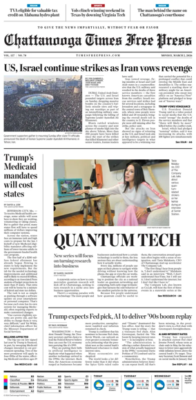 Cover of Chattanooga Times Free Press