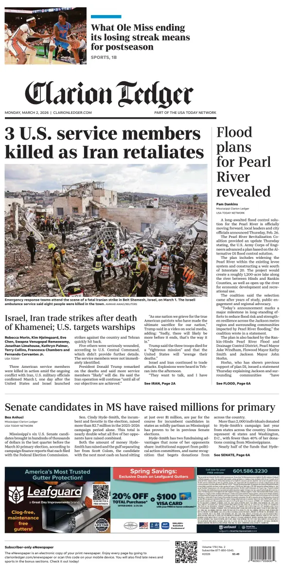 Cover of Clarion Ledger