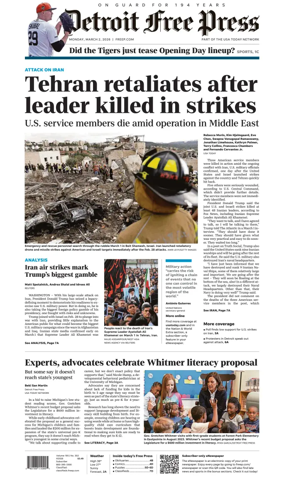 Cover of Detroit Free Press