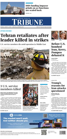 Cover of Great Falls Tribune